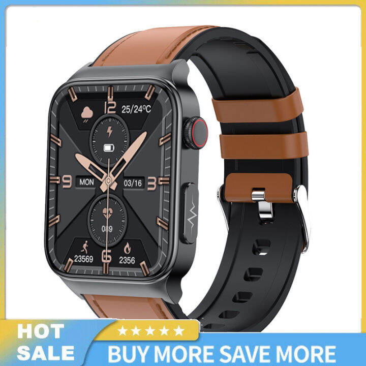 E500 Smart Watch Touch Screen Realtime Noninvasive Blood Sugar Ecg