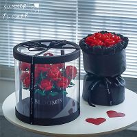 Compatible with LEGO immortal rose building blocks bouquet hug bucket gift box assembled toy men and women Valentines Day gift toys