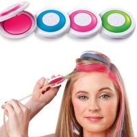 【CW】 4 Colors Temporary Hair Dye Washable Coloring Chalk Set for Adult Kids Accessories