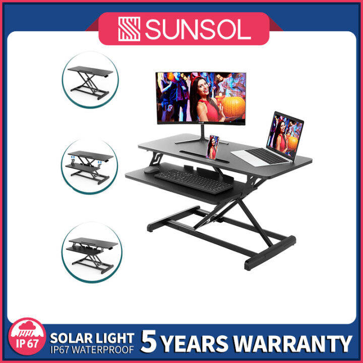 Sunsol Smugdesk 32 Inch Adjustable Ergonomic Sitting Standing ...