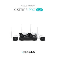 [ฟรี ฮาร์ดดิสก์ HDD 1 TB] ALL NEW X SERIES PRO กล้องวงจรปิดไร้สาย PIXELS ความละเอียด 5 ล้านพิกเซล ดูออนไลน์ผ่านโทรศัพท์มือถือได้พร้อมกันสูงสุด 20 เครื่อง