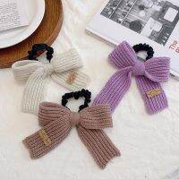 [COD] and winter knitting wool big knot hair circle head female sweet headdress tie rubber band