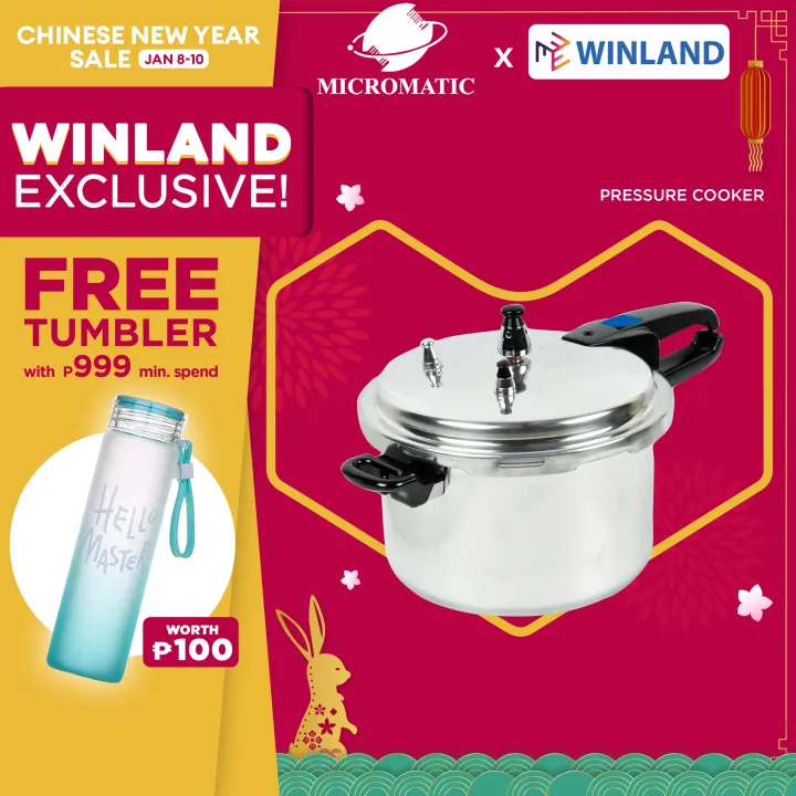 MICROMATIC by Winland Pressure Cooker 6 Quarts / 5.6 Liters MPC6QC