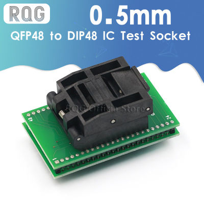 ซ็อกเก็ตทดสอบ IC DIP48 QFP48 Ke ขนาด0.5มม. อะแดปเตอร์ DIP48 LQFP48แบบปิคนิค PengaturcaraanTQFP48 DIP48Adapter