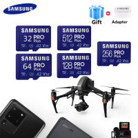 ซัมซุง  Samsung 32GB/64GB/128GB/256GB/512GB PRO Plus Micro SDXC  With SD Adapter (160MB/s)