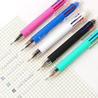 6 in 1 Multicolor Ballpoint Pen Include 5 Colors Ball Pen 1 Automatic Pencil Top Eraser for Marking Writing Office School Supply