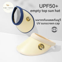 PING Studio หมวกป้องกันรังสีอัลตราไวโอเล็ต,หมวกบังแดดป้องกันแสง UV เสื้อเปล่าสำหรับกิจกรรมกลางแจ้งสไตล์เกาหลี