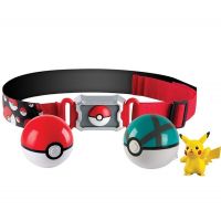 TOMY Pokemon Genuine Elf Ball Belt Pikachu Pokeball Pocket Monster Variant ModelToy Set cosplay Action Figure Model Kids Toy