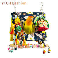 YTCH บ้านฤดูหนาวอบอุ่นรังนกสำหรับ Burung Lovebird ของเล่นนกกระท่อมนกเปลญวนแบบแขวน