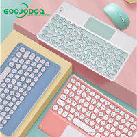 เคสGOOJODOQ 9.7นิ้วไร้สายบลูทูธแป้นพิมพ์กับทัชแพดกุญแจสำหรับที่ชาร์จยูเอสบีipad iPhone Samsung Xiaomi Huaweiแป้นพิมพ์