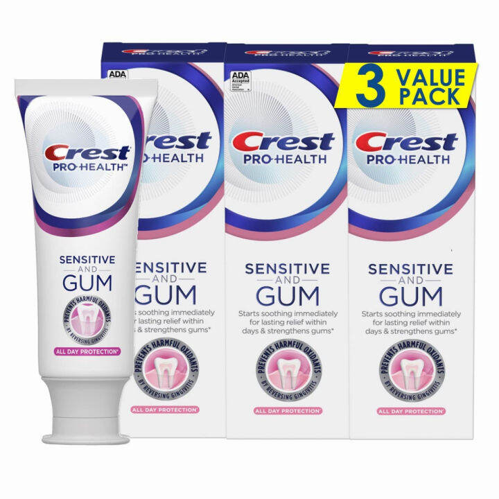Crest ProHealth Gum and Sensitivity, Sensitive Toothpaste, All Day
