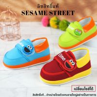 ลิขสิทธิ์แท้ Sesame Street รองเท้าเด็ก วัยหัดเดิน - 6 ขวบ รองเท้าผ้าใบเด็ก รองเท้าเด็กผู้ชาย รองเท้าเด็กผู้หญิง