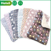 【HATELI】Pet ผ้าห่มที่นอนสุนัขเสื่อแมว Soft Coral Fleece อบอุ่นหนาฤดูหนาวเตียงนอนสำหรับสุนัขขนาดเล็กและขนาดกลางแมวที่นอนสุนัขสำหรับสุนัขชิสุ