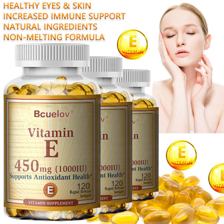 Vitamin E Capsules Multivitamins Rich In Calcium and Magnesium