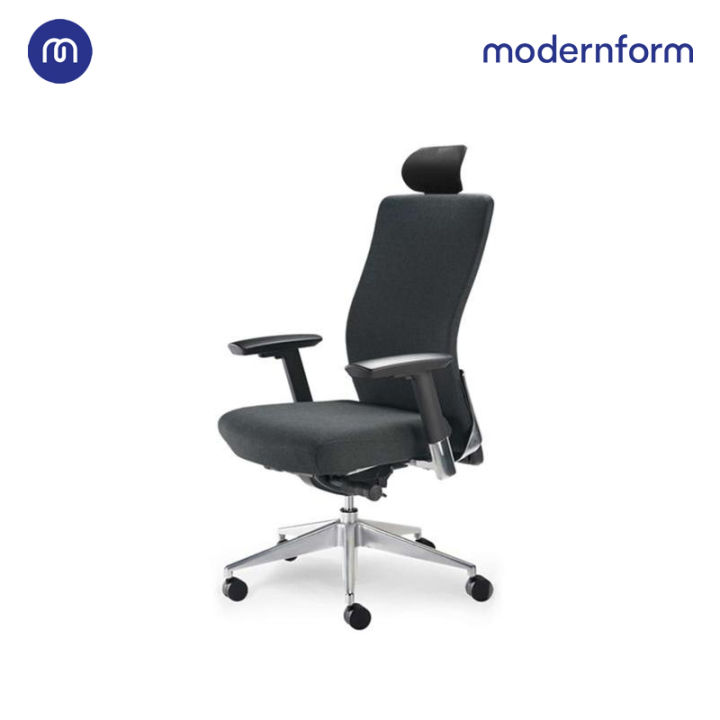 modernform-เก้าอี้สำนักงาน-รุ่น-series15-เบาะสีดำ-พนักพิงสูง-ผ้าสีดำ-เก้าอี้ทำงาน-เก้าอี้ออฟฟิศ-เก้าอี้ผู้บริหาร-เก้าอี้ทำงานที่รองรับแผ่นหลังได้ดีเป็นพิเศษ-ปรับที่วางแขนได้-3-ทิศทาง-ปรับล็อคเอนพนักพิ