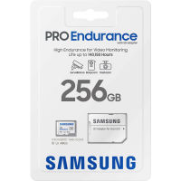 Samsung PRO Endurance 256GB UHS-I microSDXC Memory Card with SD Adapter สำหรับ กล้องวงจรปิด กล้องติดรถยนต์ (MB-MJ256KA/AM) ของใหม่ ของแท้ ราคาถูกที่สุด ส่งฟรี ส่งเร็วมาก