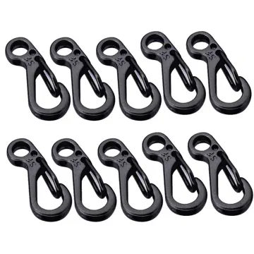 50/10pcs Alloy/Plastic Mini SF Carabiner Clips Snap Hooks Spring Buckle  Clasp