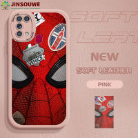 เคสมือถือ Jinsouwe เคส Galaxym31 Samsungm31 M31สำหรับ Samsung Galaxy สำหรับการ์ตูนเด็กหญิงเด็กชาย Spider-Man ปกหนัง PU