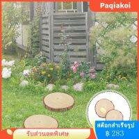 Paqiakoi 2pcs สวนกลางแจ้งไม้ก้าวเข้ามาท่อนไม้สวนปูสวนตกแต่งสวนตกแต่ง