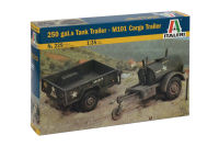 พลาสติก โมเดล ประกอบ ITALERI สเกล1/35 250 gal.s Tank Trailer - M101 Cargo Trailer