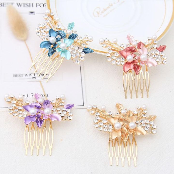 korean-version-of-the-new-fashion-alloy-butterfly-paint-small-hair-comb-insert-comb-bride-hair-styling-comb-exquisite-hair-accessories