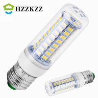 【boloni HHG】HZZKZZ โคมไฟ E14 E27,โบโลนีเอชจี220โวลต์หลอดไฟข้าวโพด LED 24 36 48 69 72หลอด LED SMD 5730โคมไฟเทียนแสง LED โคมไฟระย้าแอลอีดี