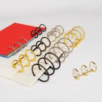 2pcs Metal 3 Rings Binder Notebook Hinged Album Loose Binding Clip Scrapbook Accessories