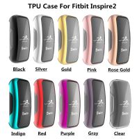 Soft TPU Smart Watch Cases Cover Shell Edge Frame Full Screen Protector For Fitbit Inspire 2 Accessories Protective Bumper Pipe Fittings  Accessories