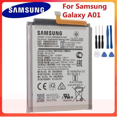 แบตเตอรี่ SAMSUNG Galaxy A01 Original เปลี่ยนแบตเตอรี่ QL1695 Samsung Galaxy A01 3000MAh แท้