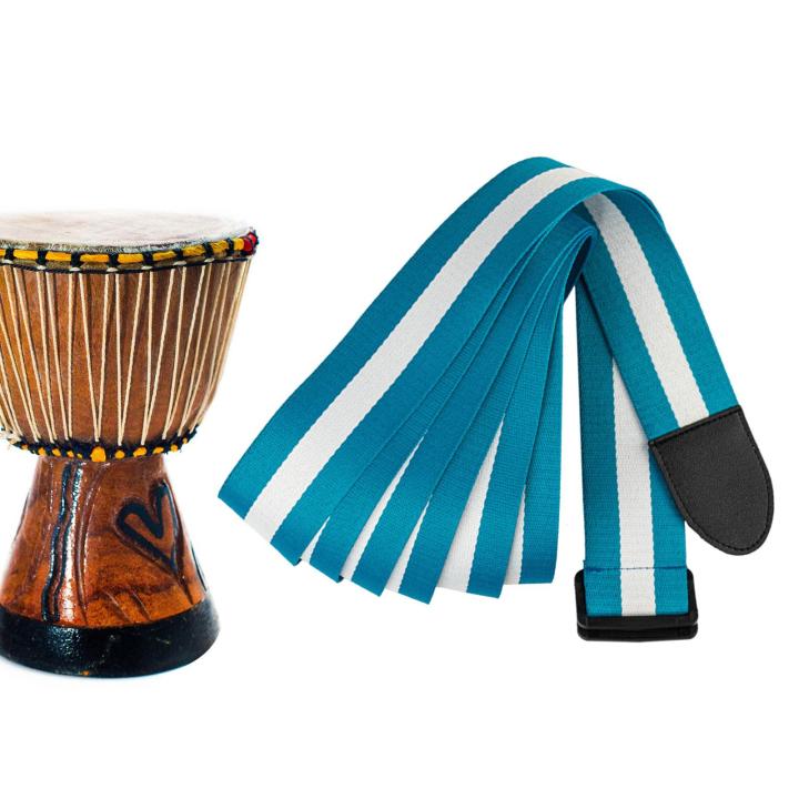 กลอง-djembe-สำหรับกลองสแนร์กลองแอฟริกันเข็มขัดกลองส้มโอทนทานสายรัดเอวดีเจมบี