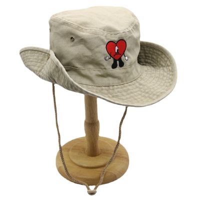 Gorras หมวกชาวประมงลายปักสำหรับผู้หญิงหมวกอาบน้ำเด็กฤดูใบไม้ร่วงและฤดูหนาวพับได้สำหรับผู้ชายไทด์ Unisex ผ้าฝ้ายหมวกกระต่ายไม่ดี