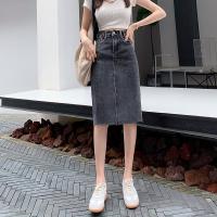 Black Summer Autumn Women Chic Skirt Elegant Office Denim Skirt High Waist Streetwear Fashion Female Straight Sexy Pencil Skirts