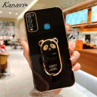 Kanavi เคสโทรศัพท์แฟชั่นสำหรับ VIVO Y30i Y50,1938 Y31 2021 2020 Y51ชุบโลหะด้วยไฟฟ้าหรูหรามีกรอบซิลิโคนนิ่มกันกระแทก