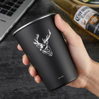 304 Stainless Steel Single Layer Cold Beverage Glass Beer Mug Coffee Cup New Portable Mug Suitable For Home Restaurant Bar Party