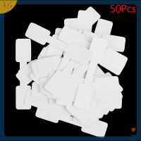 [rBIL] 50/100pcs BLANK Price Tags สร้อยคอแหวนเครื่องประดับป้ายสติกเกอร์กระดาษ