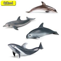 [AhQ ornaments] จำลอง Marine Life ตุ๊กตาสัตว์ Dolphin Modle Solid PVC Action Figure การศึกษาของเล่นของขวัญเด็ก