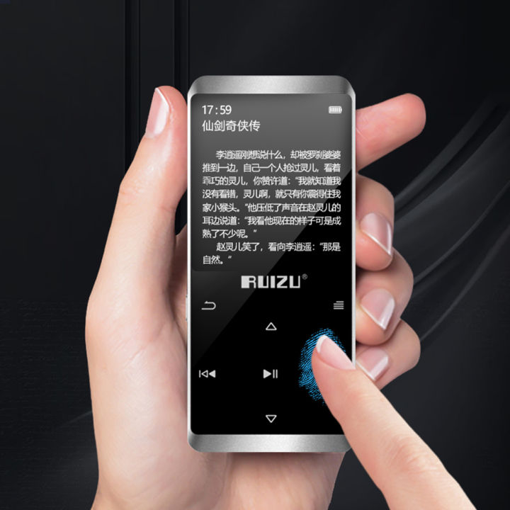 ruizu-smart-touch-screen-mp3-player-with-bluetooth-hifi-lossless-audio-music-player-built-in-speaker-metal-mini-portable-walkman
