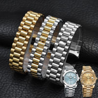 Solid Fine Steel Band สามลูกปัดนาฬิกาสำหรับ Rolex Oyster ประเภท Constant Motion ปฏิทินรายสัปดาห์โลหะนาฬิกา20Mm