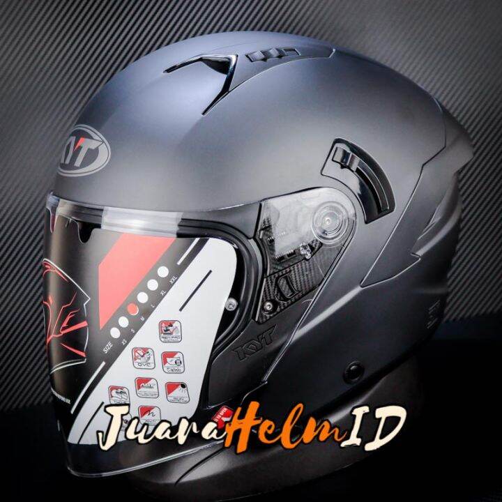 Helm Kyt Nfj Solid Matt Antrachite Half Face Lazada Indonesia