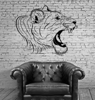 [COD] Bengal Tiger Vinyl Wall Stickers Asian Mural Sticker Wallpaper SA810