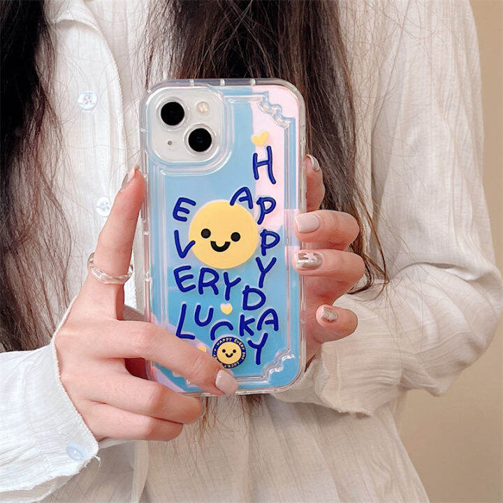 เคสโทรศัพท์เรเดียมสำหรับ-iphone14promax-love-heart-cushion-case-สำหรับ-iphone12promax-เคสโทรศัพท์กระดาษการ์ดเรเดียมสำหรับ-iphone13-แฟชั่นยิ้มหน้าโทรศัพท์กรณีสำหรับ-iphone11