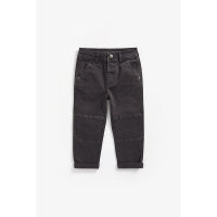 กางเกงขายาวเด็กผู้ชาย Mothercare black biker trousers ZC407