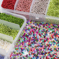 9000/กล่อง5สี2มิลลิเมตรเมล็ดแก้วเช็กลูกปัดกล่องเข็มขัดชุดเสน่ห์ Seedbeads Rondelle ลูกปัดสำหรับสร้อยข้อมือ DIY สร้อยคอเครื่องประดับทำ