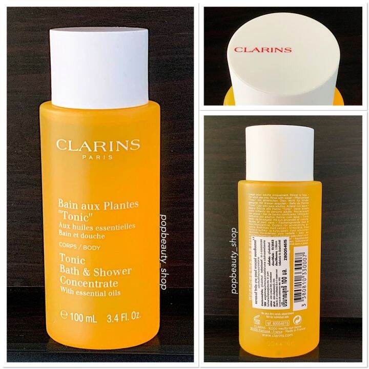 Clarins Tonic Bath & Shower Concentrate 100ml. คลาแรงส์ โทนิค อาบน้ำ