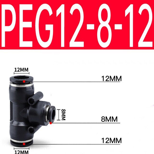 qdlj-black-1pc-peg-series-pneumatic-fitting-t-type-one-touch-push-in-quick-fittings