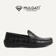 Giày lười nam MULGATI Classic Moccasin vân sọc - 105-208