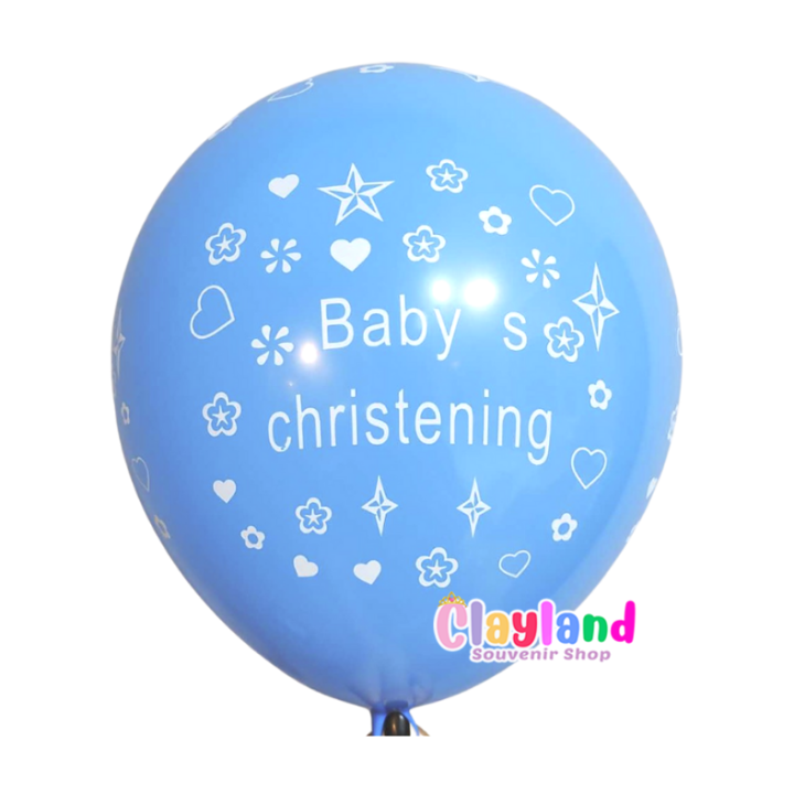 10pcs Baby Christening Balloons Party Balloon Lazada PH