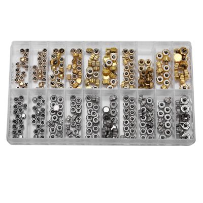Waterproof Watch Crown Parts Replacement Assorted Gold &amp; Silver Dome Flat Head Watch Accessories Repair Tool Kit for Watchmaker