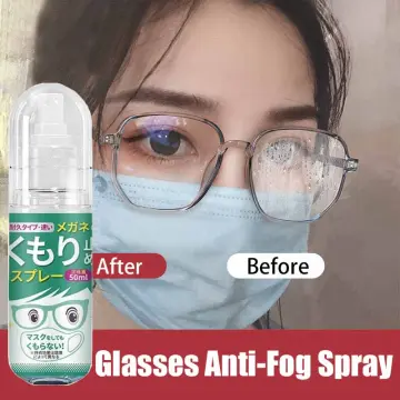 Japan Anti Fog Spray 50ML Eye Glasses Lens Cleaner Spray Safe for all  Lenses Long-Lasting Anti-fog 72H