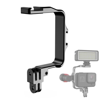 Frame Metal With Cold Shoe Mount For Dji Action 3 Gopro Hero 11 10 9 8 7 Camera Accessories Mounts For Lighting Mic Stick Attach